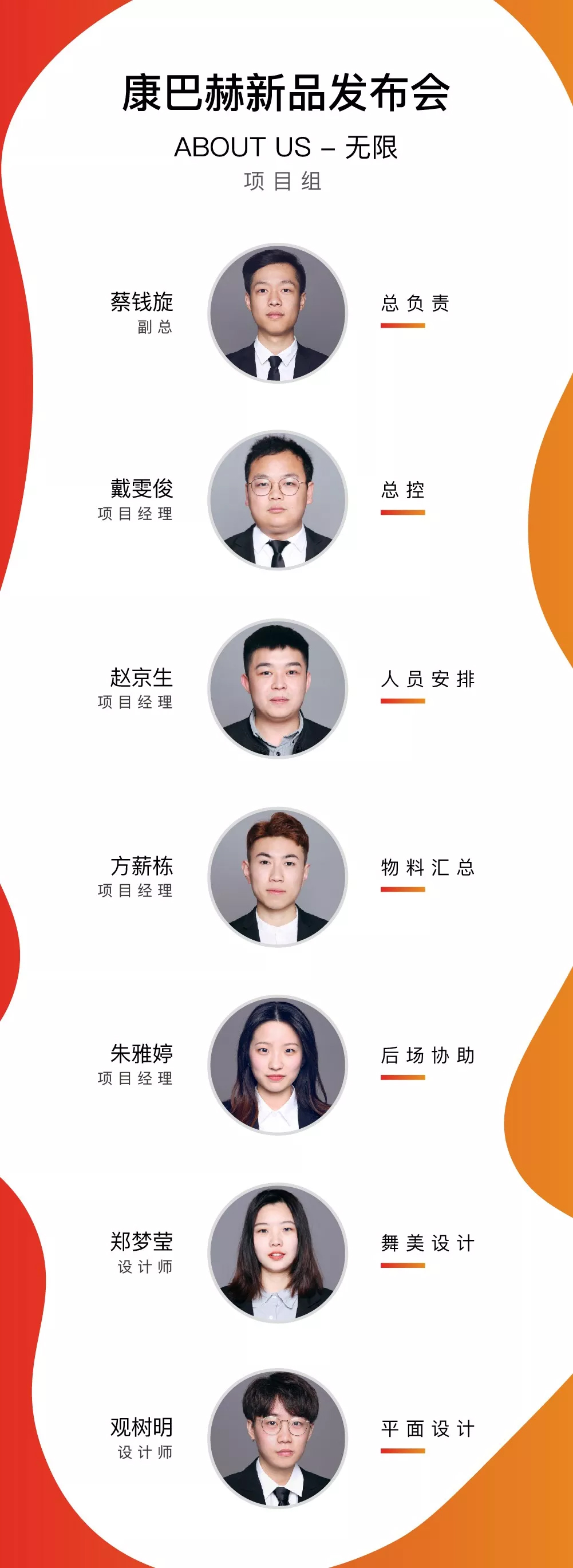 康巴赫新品發布會伍方項目組成員