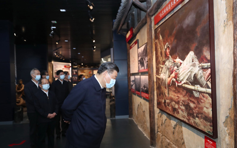 習(xí)總書(shū)記參觀紅軍長(zhǎng)征湘江戰(zhàn)役紀(jì)念館