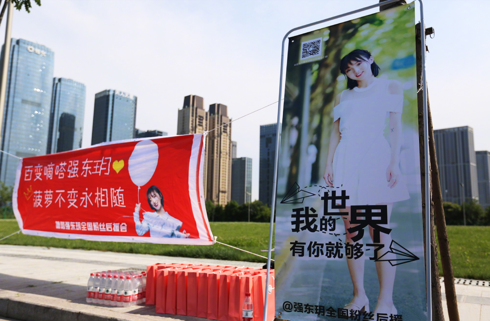 強(qiáng)東玥全國粉絲后援會宣傳海報