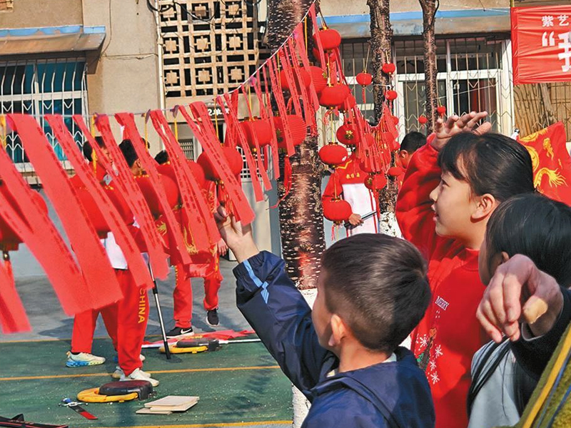 社區猜字謎活動現場